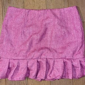 NWT SHEIN tweed skirt large ruffle mini